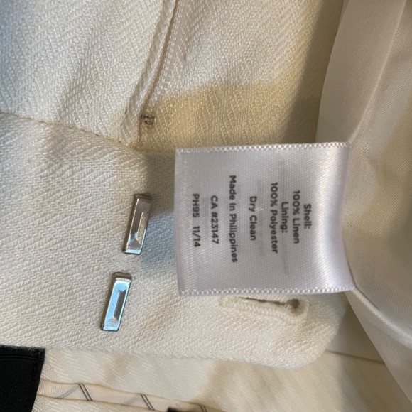 Talbots Heritage Italian Linen Trousers, Size 2 - Picture 10 of 15